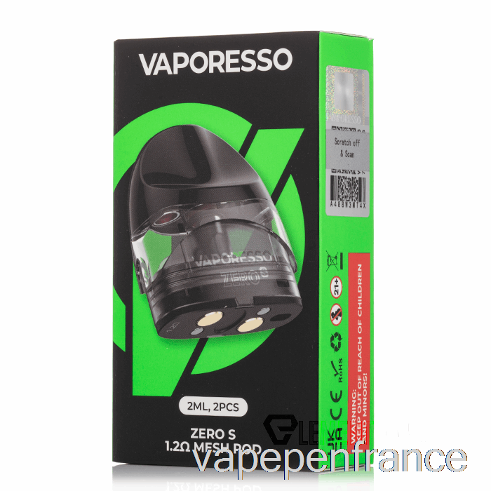 Vaporesso Zéro S Dosettes De Remplacement 1.2ohm Zéro S Pods Stylo Vape